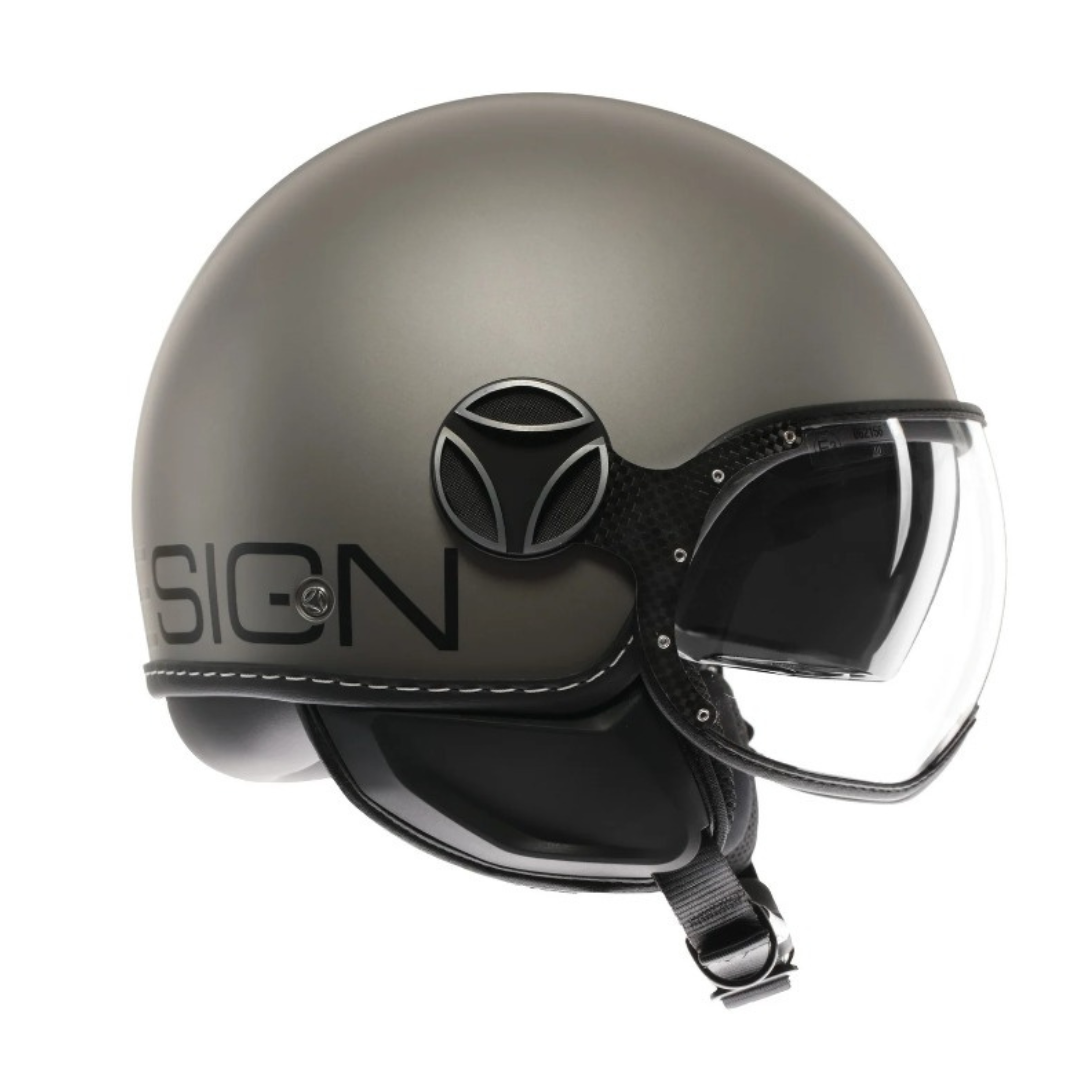 Casco Jet MomoDesign - Fgtr Evo - Mono Opaco Titanium Frost Nero