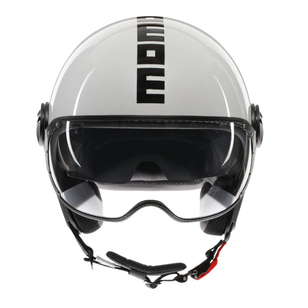 Casco Jet MomoDesign - Fgtr Evo - Mono Lucido Bianco Quarzo Nero