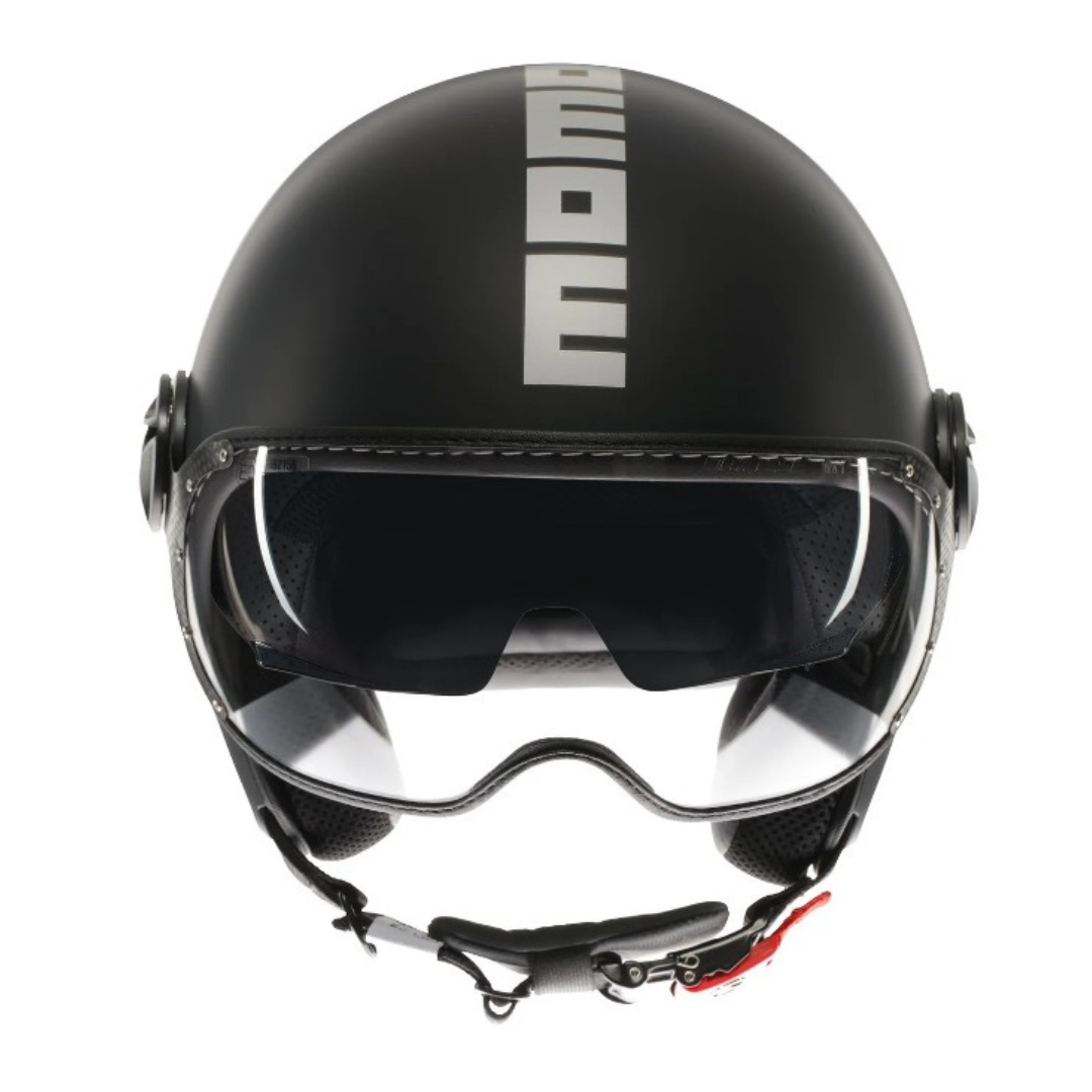 Casco Jet MomoDesign - Fgtr Evo - Mono Opaco Nero Argento