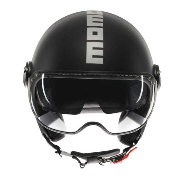 Casco Jet MomoDesign - Fgtr Evo - Mono Opaco Nero Argento