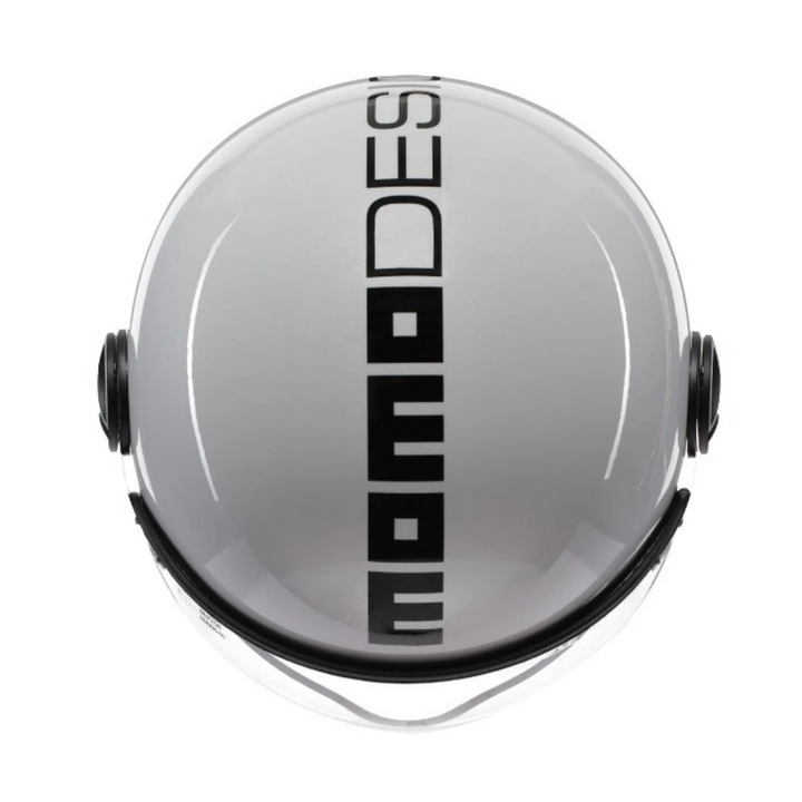 Casco Jet MomoDesign - Fgtr Evo - Mono Lucido Bianco Quarzo Nero