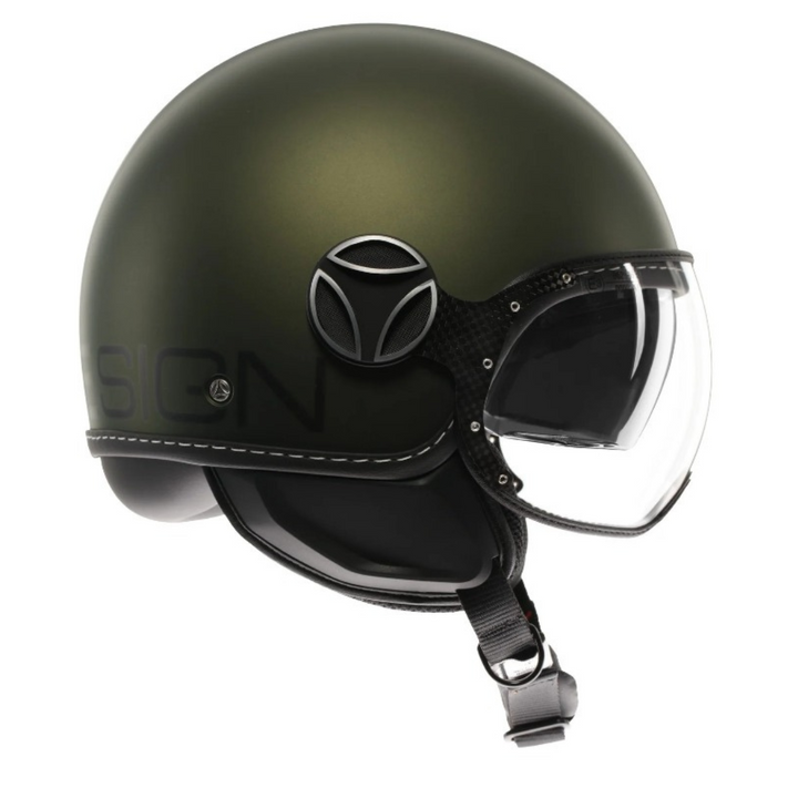 Casco Jet MomoDesign - Fgtr Evo - Mono Opaco Verde Nero