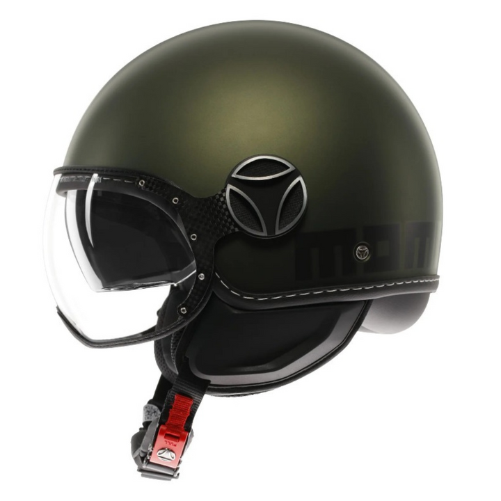 Casco Jet MomoDesign - Fgtr Evo - Mono Opaco Verde Nero