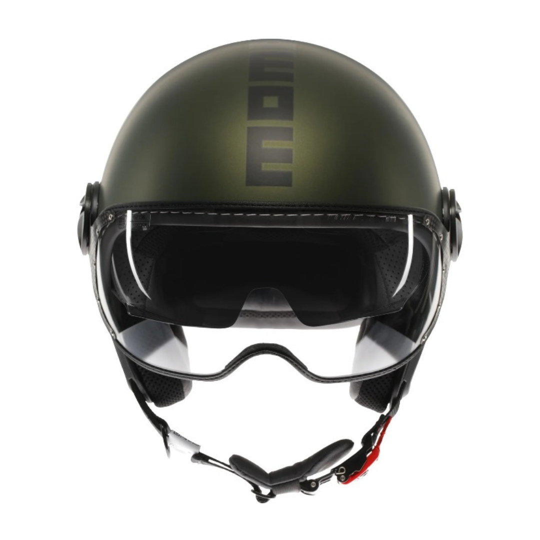 Casco Jet MomoDesign - Fgtr Evo - Mono Opaco Verde Nero