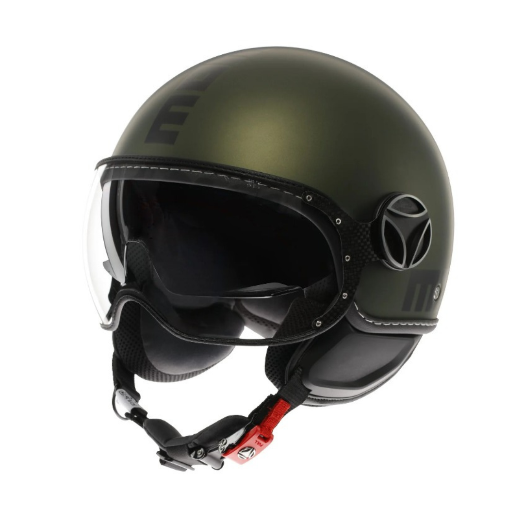 Casco Jet MomoDesign - Fgtr Evo - Mono Opaco Verde Nero