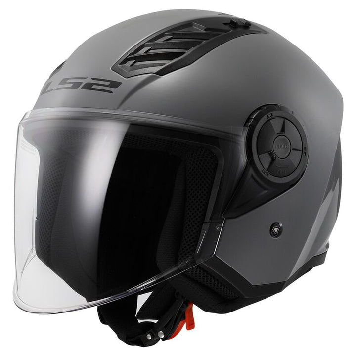 Casco Jet LS2 Airflow II - Grigio Nardo Lucido