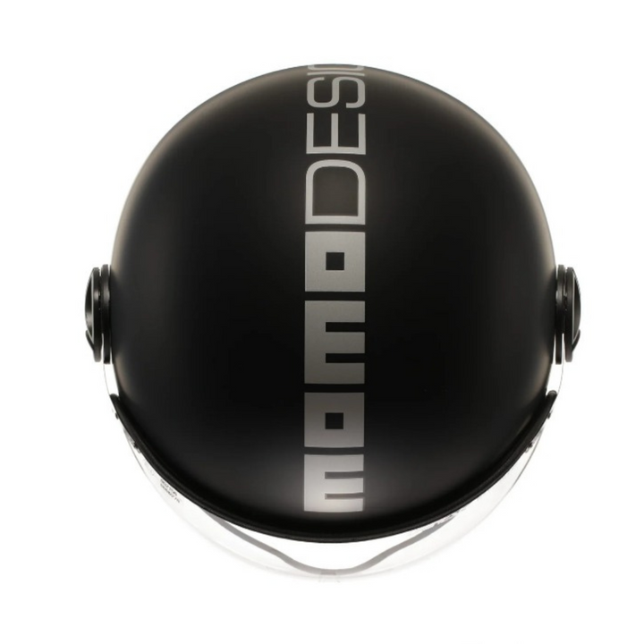 Casco Jet MomoDesign - Fgtr Evo - Mono Opaco Nero Argento