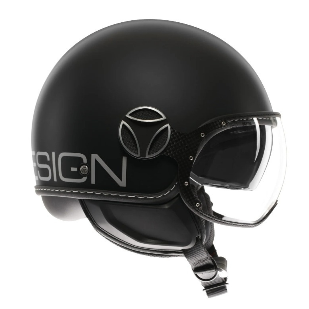 Casco Jet MomoDesign - Fgtr Evo - Mono Opaco Nero Argento