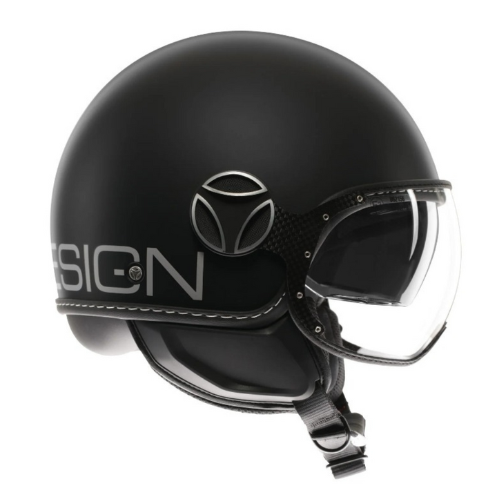 Casco Jet MomoDesign - Fgtr Evo - Mono Opaco Nero Argento