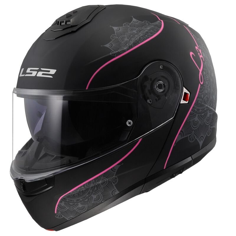 Casco Modulare LS2 Strobe II - Lux - Matt Black Pink