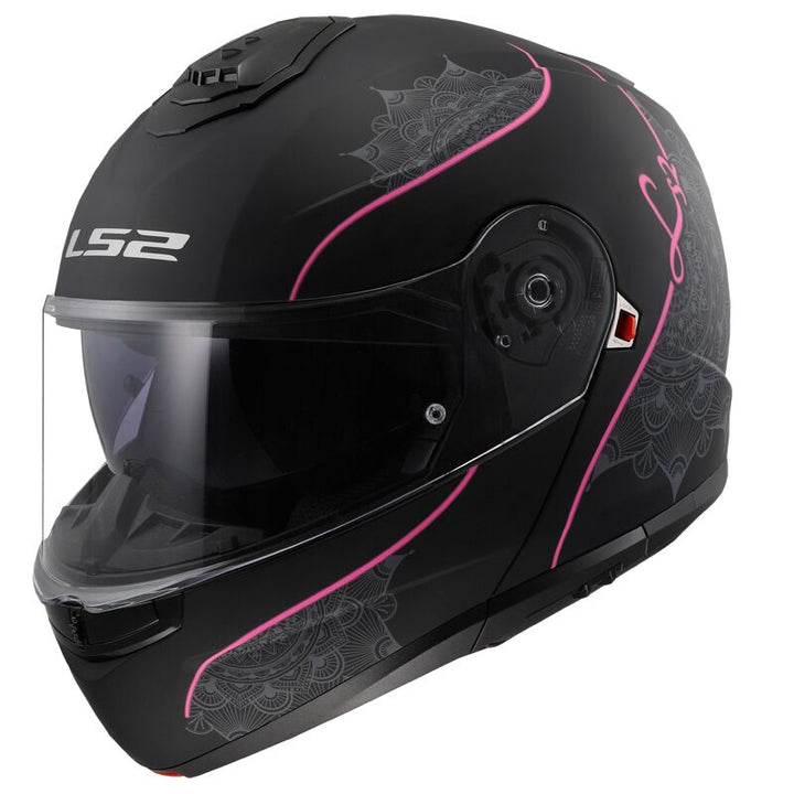 Casco Modulare LS2 Strobe II - Lux - Matt Black Pink