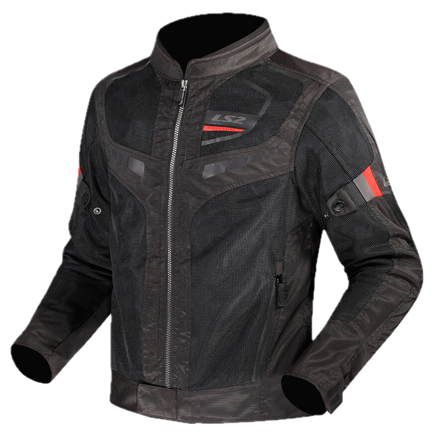 Giubbotto Moto Tecnico Estivo LS2 Garda Air Man Nero e Rosso