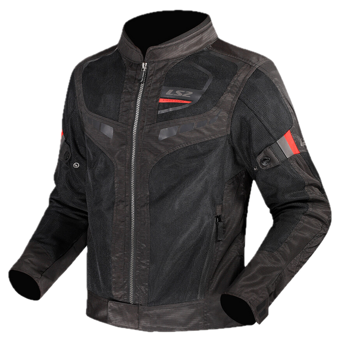 Giubbotto Moto Tecnico Estivo LS2 Garda Air Man Nero e Rosso