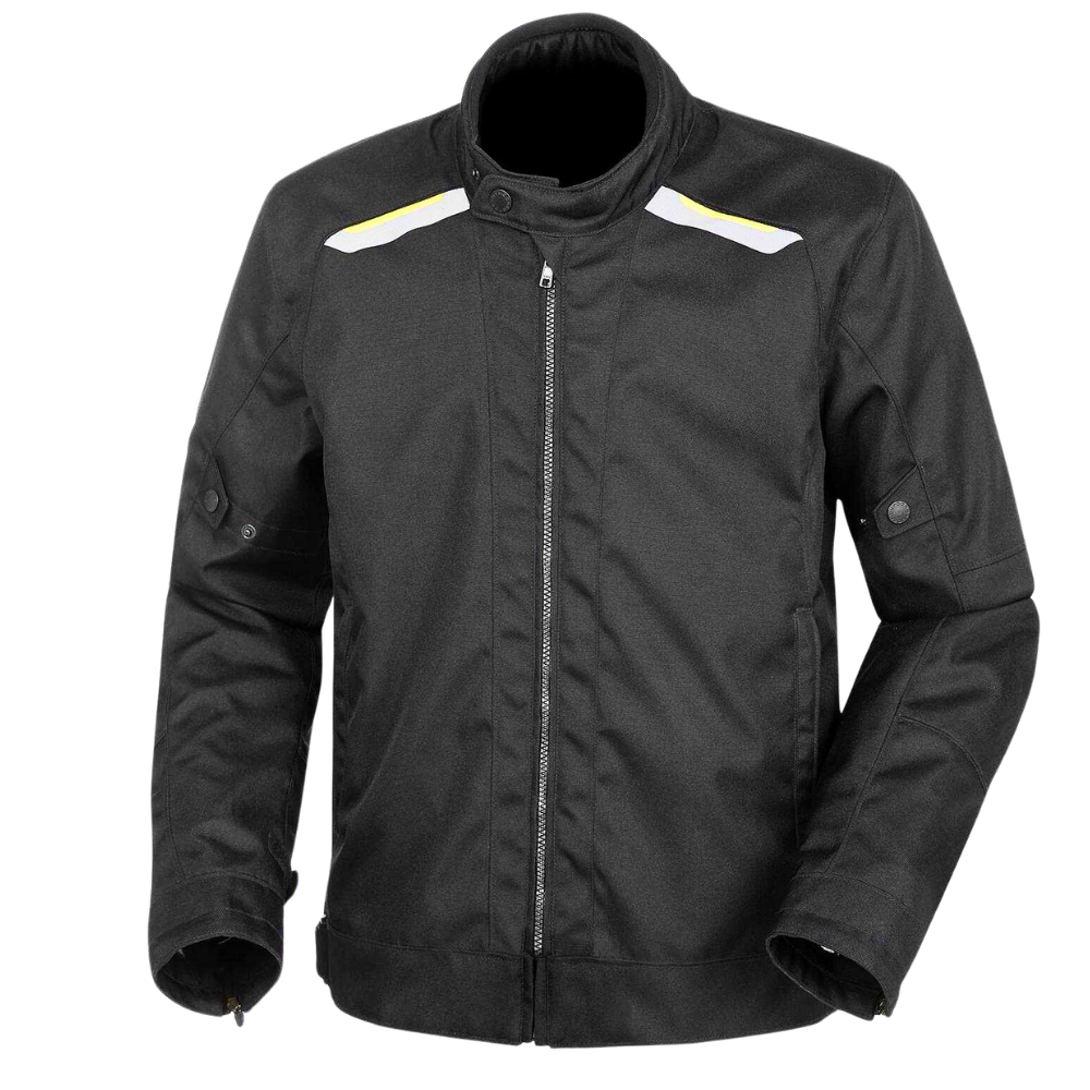 Giacca Texwork in Tessuto Nero Giallo Fluo Tucano Urbano