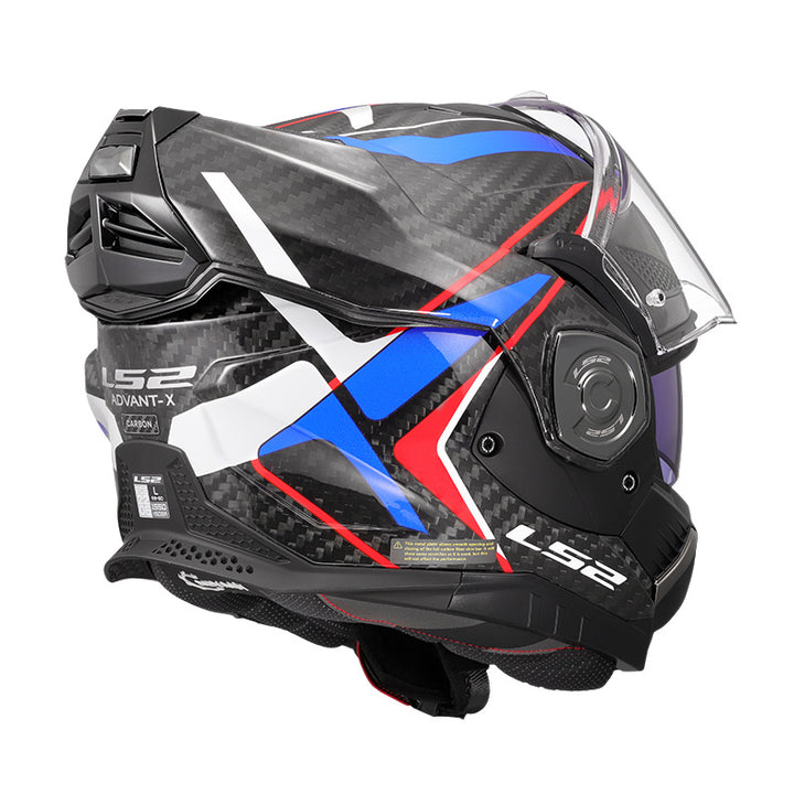 Casco Modulare LS2 - Advant x Carbon Future II Gloss White Blu Red