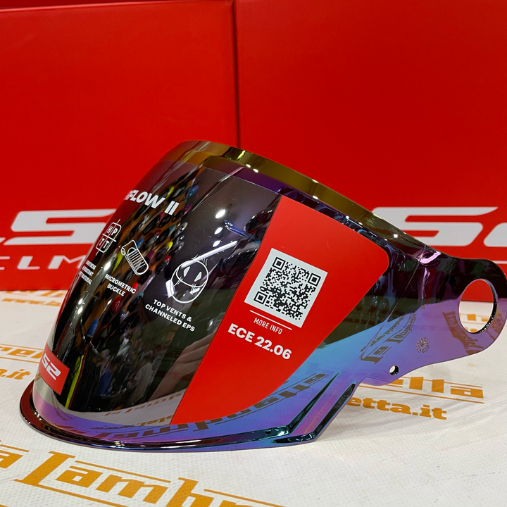 Visiera Lunga Casco LS2 Airflow II OF616 - Iridium Rainbow