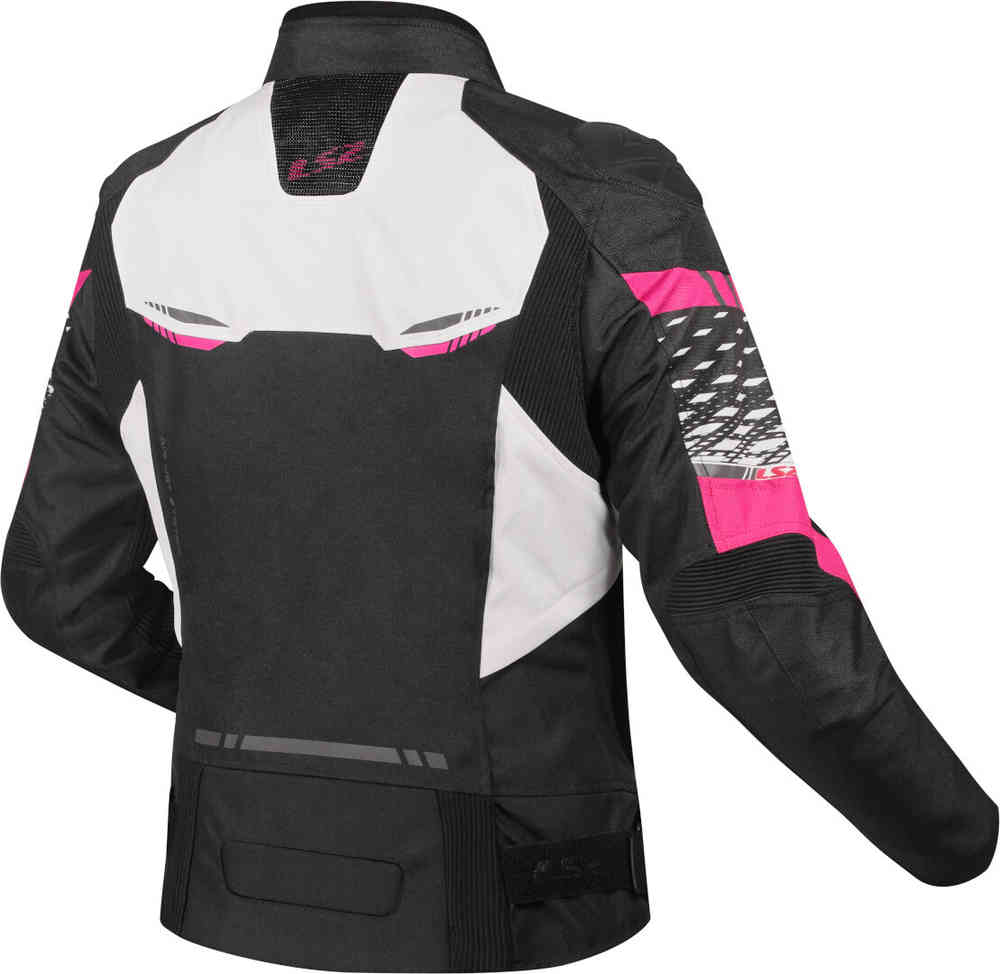 Giubbotto Moto Tecnico Sportivo Donna LS2 Apex Lady Nero-Bianco-Rosa