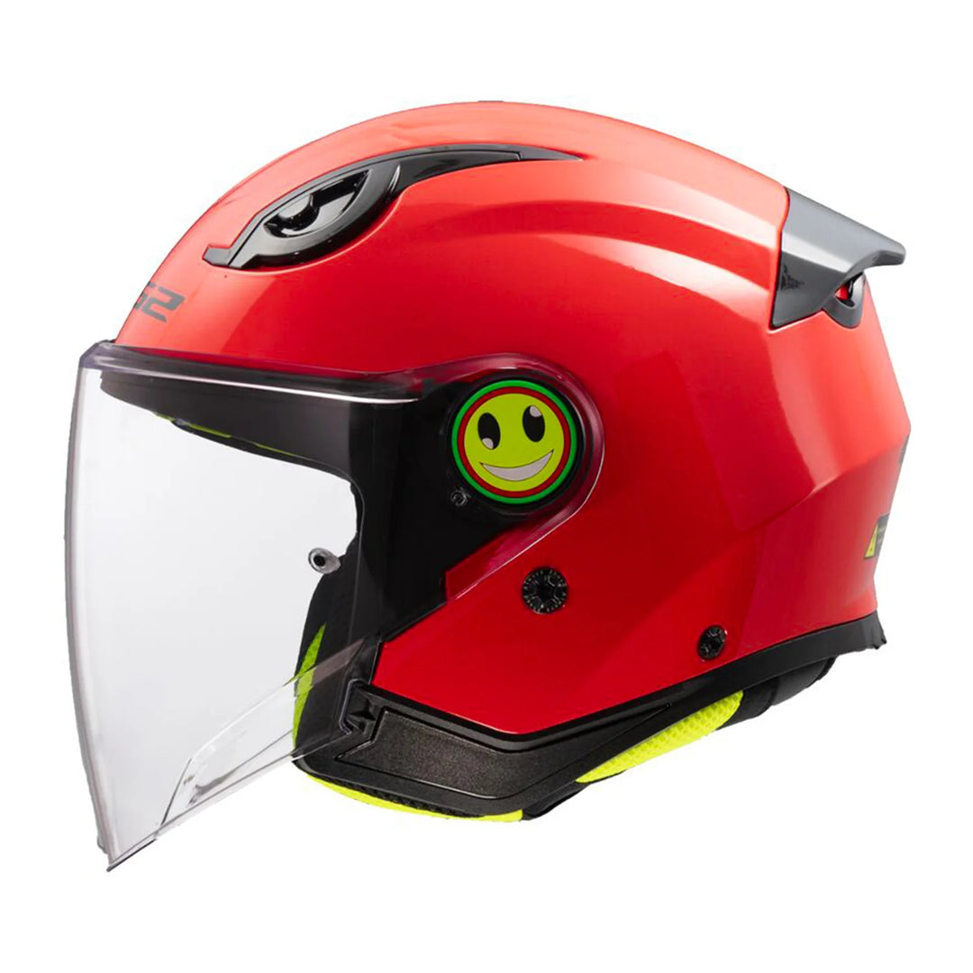 Casco Kid Jet LS2 Funny II - Rosso Lucido
