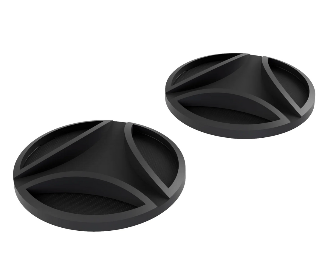 Coppia Viti laterali logate in termoplastica nera ricambio Nuovo FGTR E2206 - MomoDesign