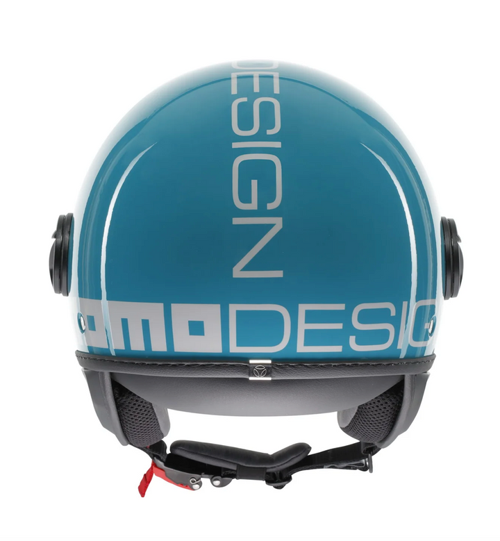 Casco Jet MomoDesign - Fgtr Classic - Candy Blu Lago Bianco