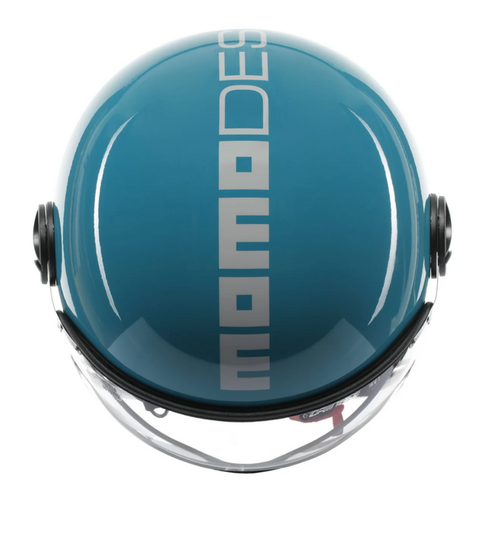 Casco Jet MomoDesign - Fgtr Classic - Candy Blu Lago Bianco