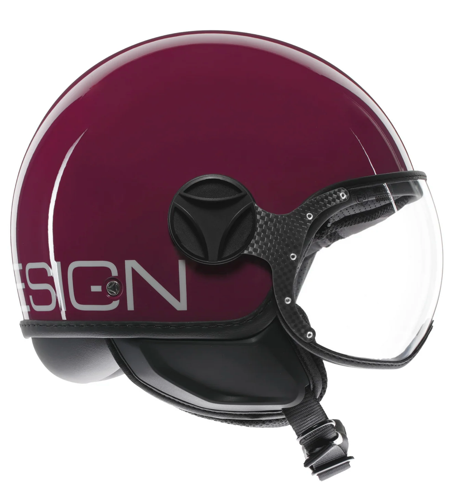 Casco Jet MomoDesign - Fgtr Classic - Candy Prugna Bianco