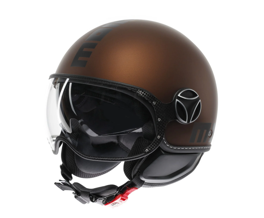 Casco Jet MomoDesign - Fgtr Evo - Mono Opaco Espresso, Black