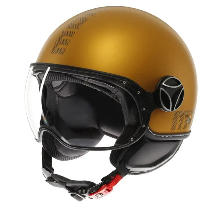 Casco Jet MomoDesign - Fgtr Evo - Hip Opaco Ocra Grigio