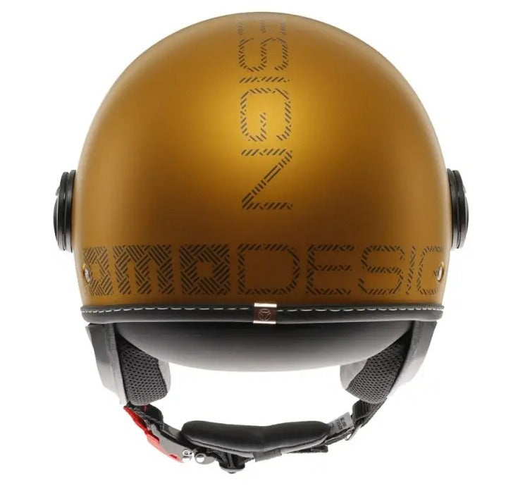 Casco Jet MomoDesign - Fgtr Evo - Hip Opaco Ocra Grigio