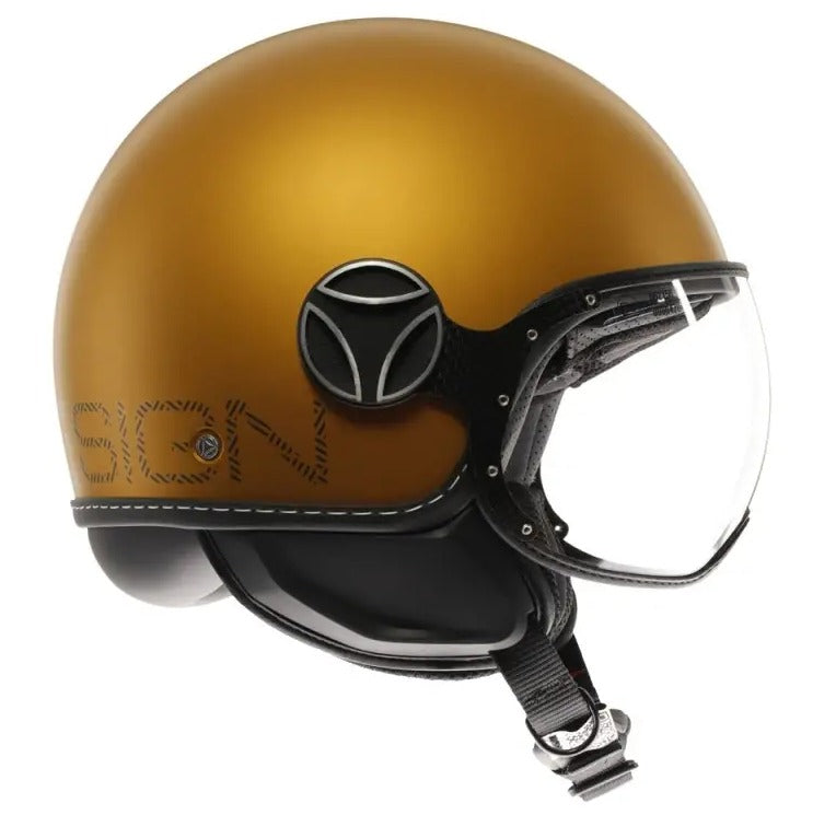 Casco Jet MomoDesign - Fgtr Evo - Hip Opaco Ocra Grigio