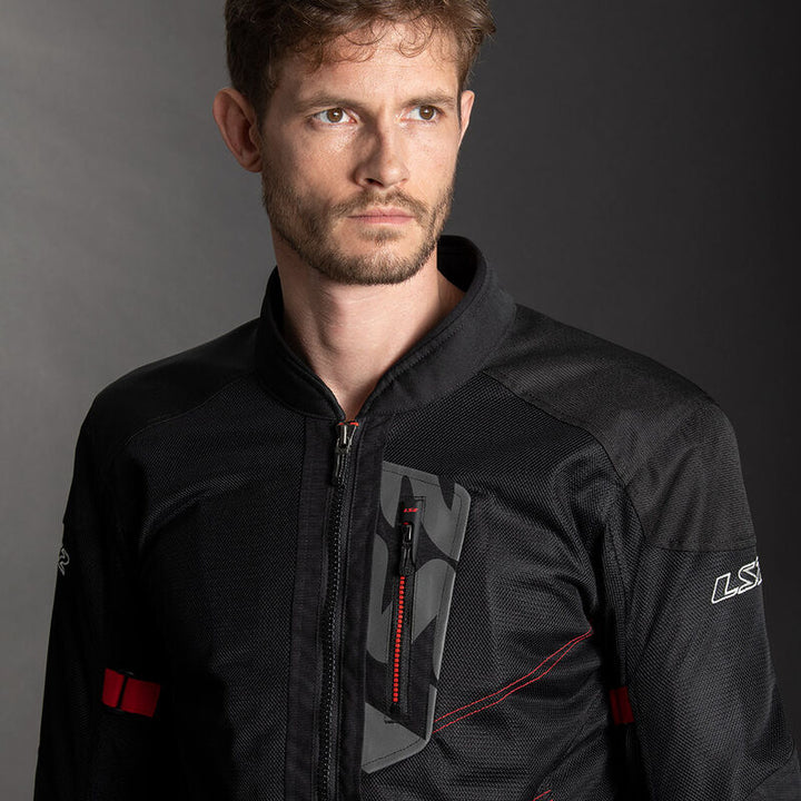 Giubbotto Moto Tecnico LS2 Alba Man Nero