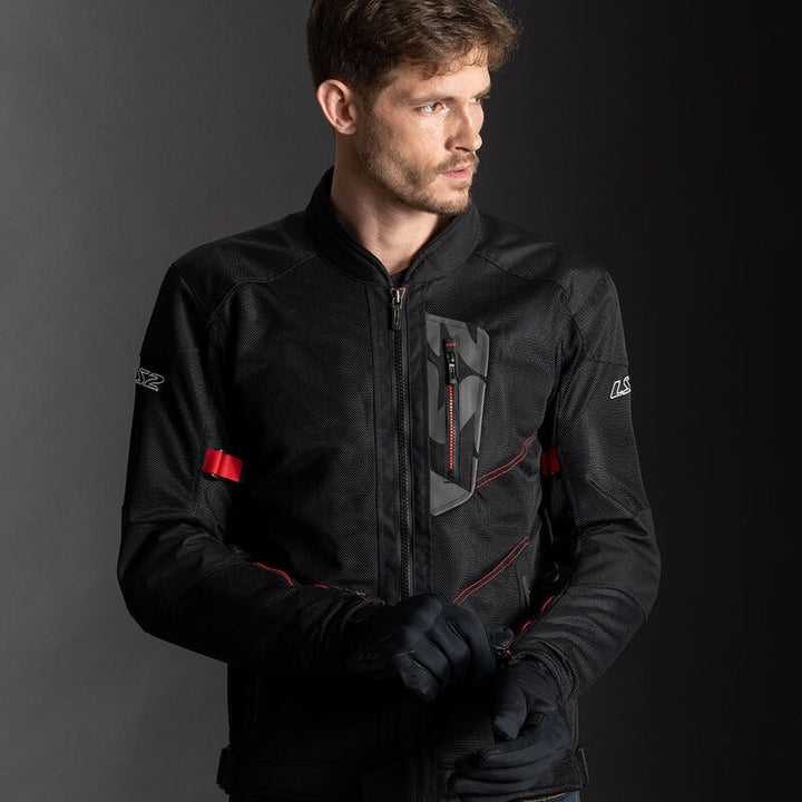 Giubbotto Moto Tecnico LS2 Alba Man Nero