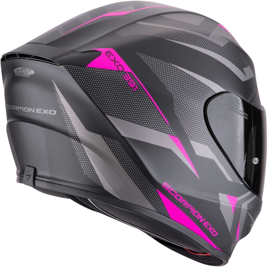Casco Integrale Scorpion - Exo-391 AAXO Nero Opaco-Rosa