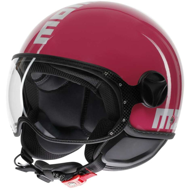 Casco Jet MomoDesign - Fgtr Classic - Candy Fucsia Bianco