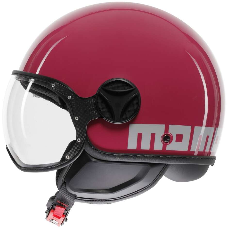 Casco Jet MomoDesign - Fgtr Classic - Candy Fucsia Bianco