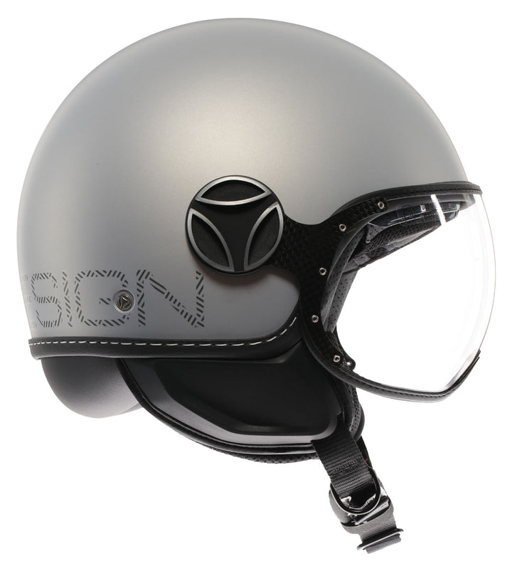 Casco Jet MomoDesign - Fgtr Evo - Hip Opaco Grigio Cerulean Grey