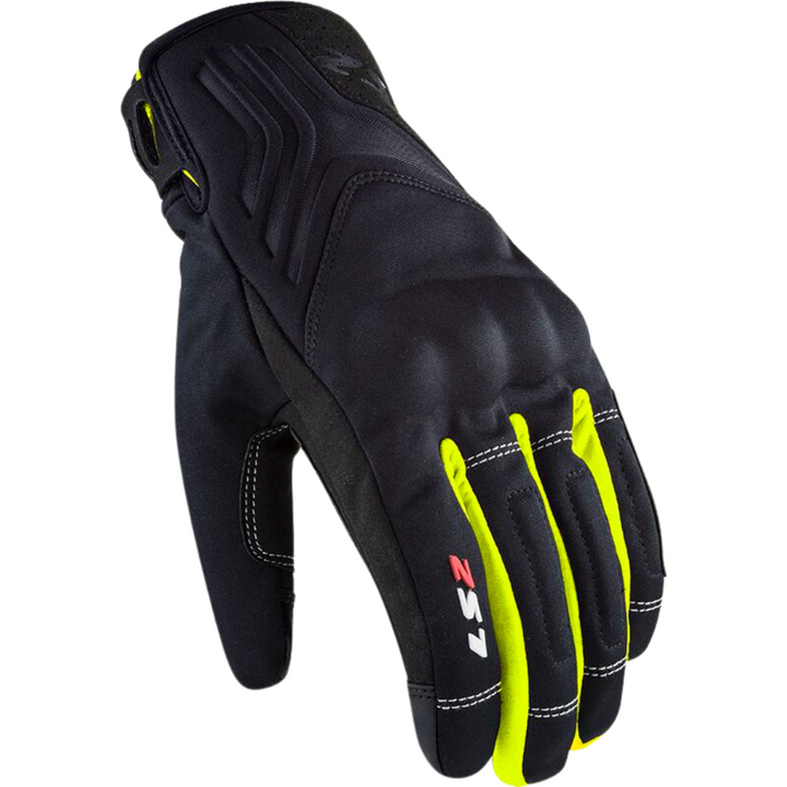 Guanti Moto LS2 Jet II Nero Giallo Fluo