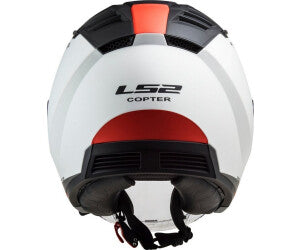 Casco Jet LS2 Copter II - Urbane - Matt White Red