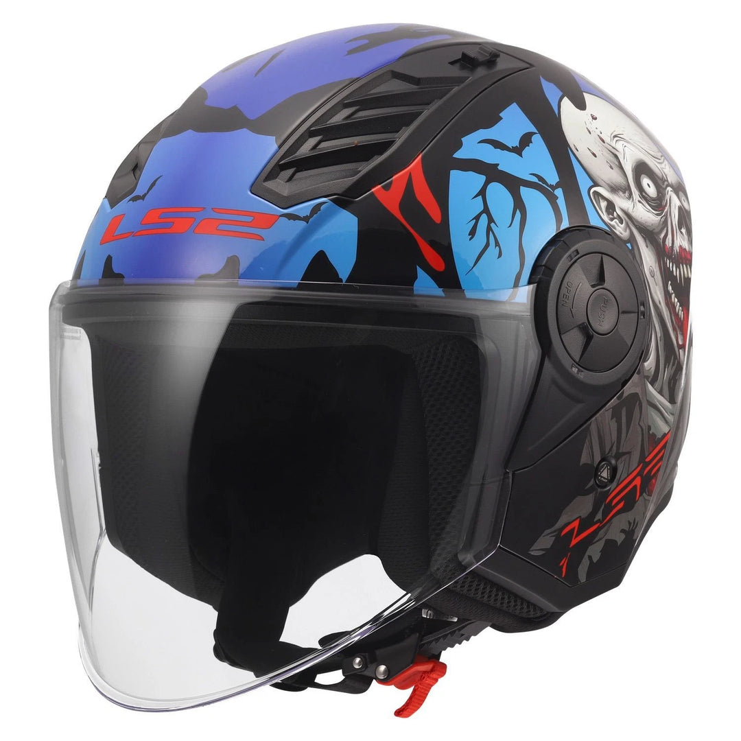 Casco Jet LS2 Airflow II - Zombie