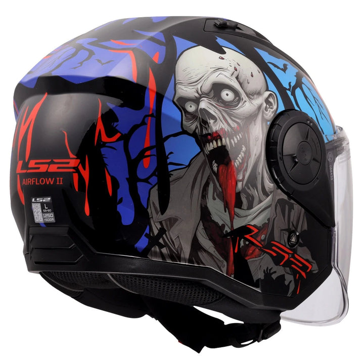 Casco Jet LS2 Airflow II - Zombie