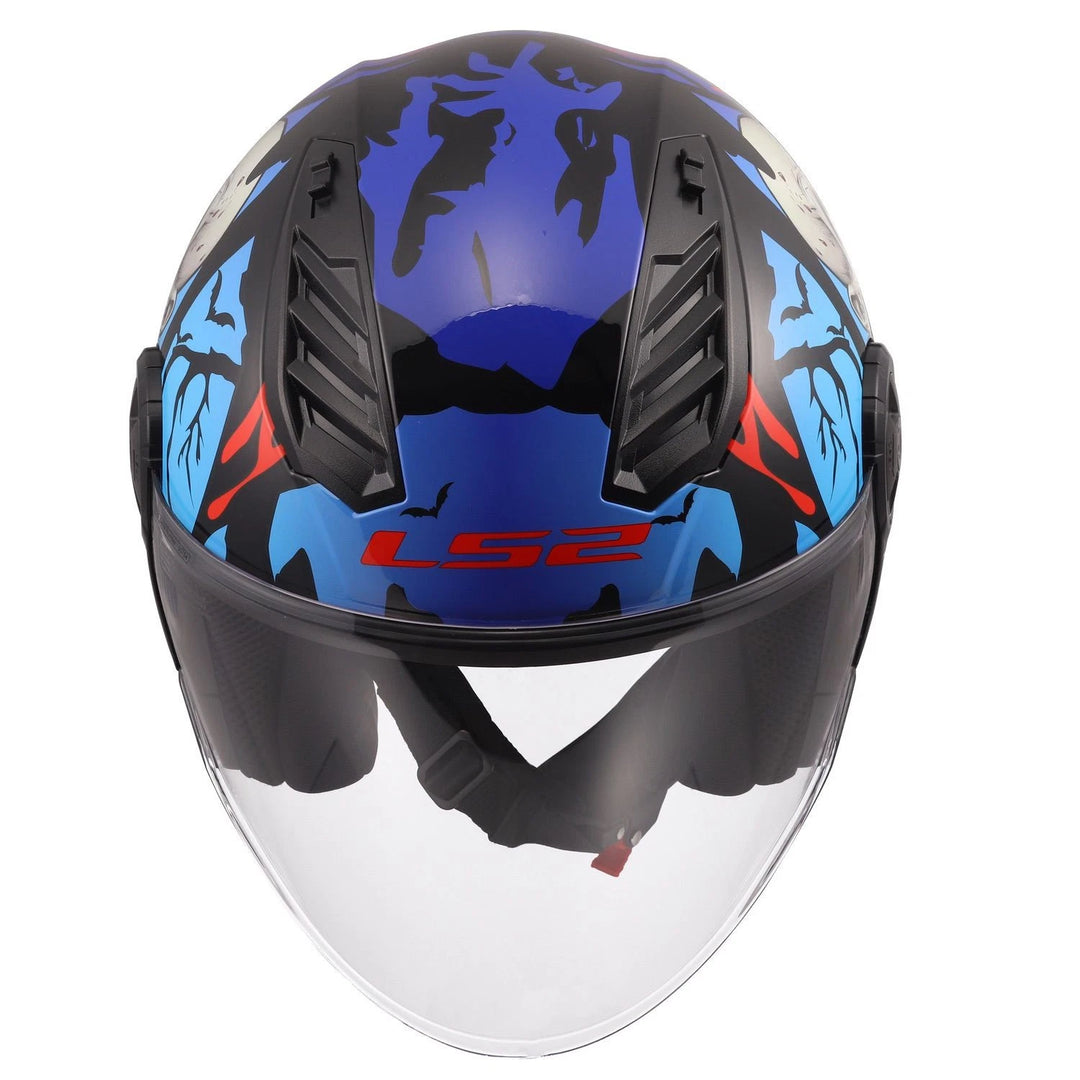 Casco Jet LS2 Airflow II - Zombie