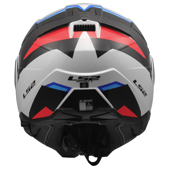 Casco Modulare LS2 Advant II - Triple Bianco-Blu-Rosso
