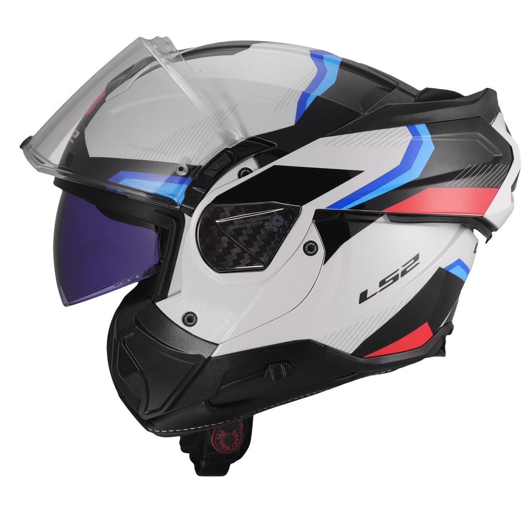 Casco Modulare LS2 Advant II - Triple Bianco-Blu-Rosso
