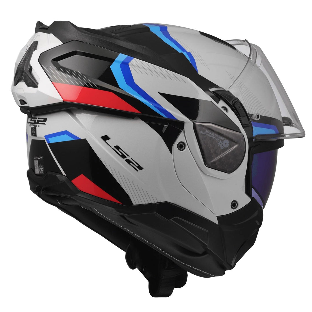 Casco Modulare LS2 Advant II - Triple Bianco-Blu-Rosso