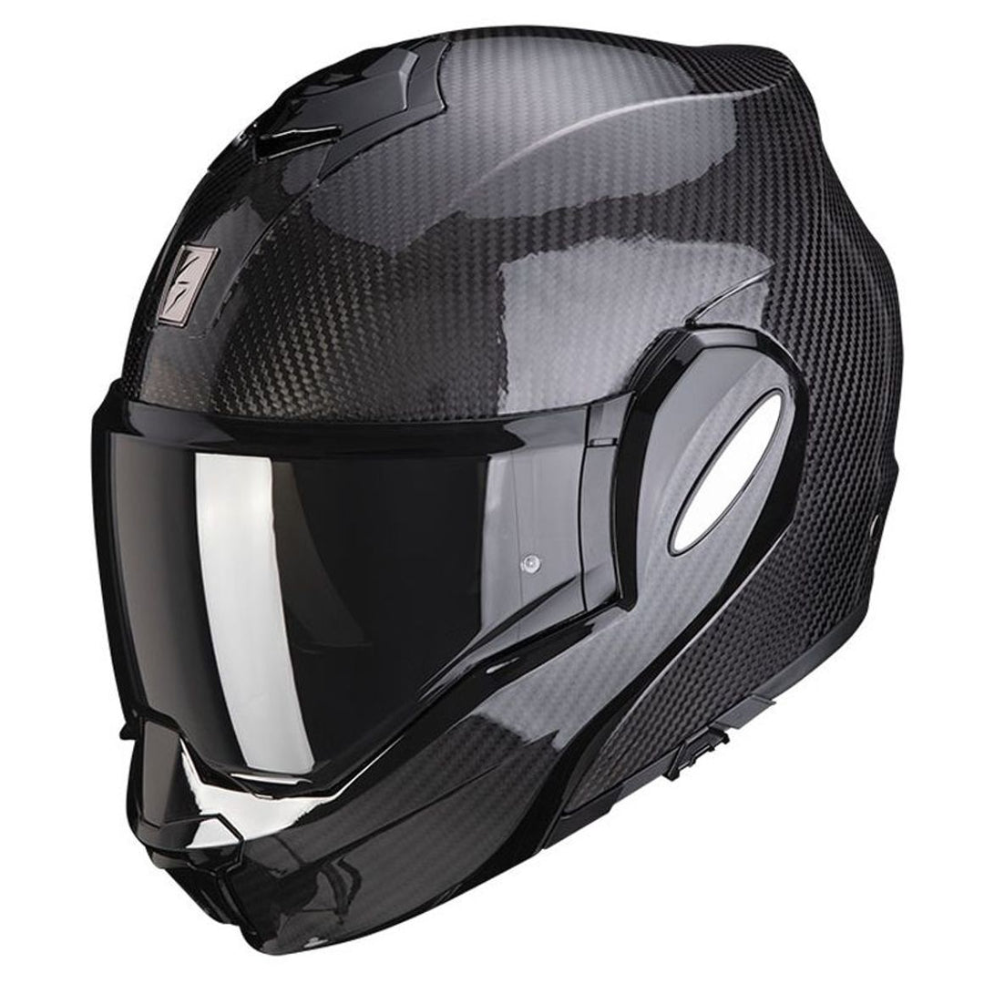 Casco Modulare Scorpion - Exo Tech Evo Carbon Gloss Carbonio Lucido