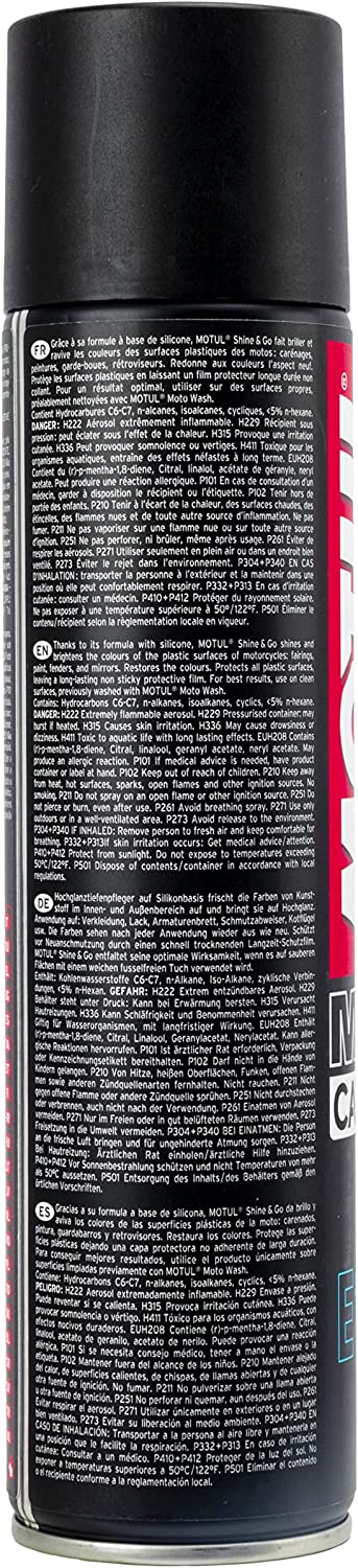 Motul MC Care E10 Shine & Go Spray - Detergente per plastica 400 ml