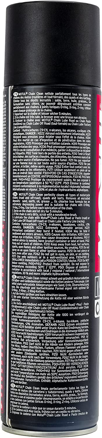 MOTUL MC CARE C1 CHAIN CLEAN Pulitore Spray Sgrassante Moto 400ml