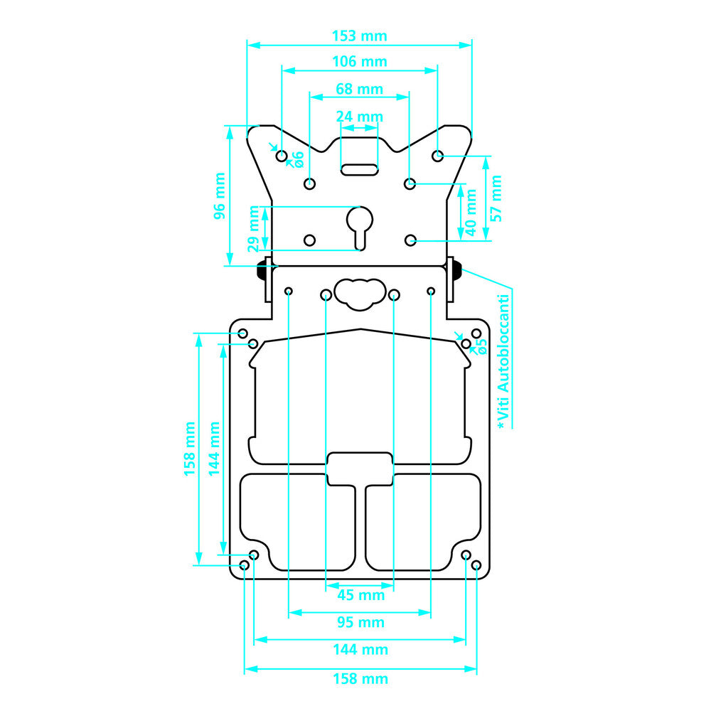 Portatarga universale Xtreme - LAMPA