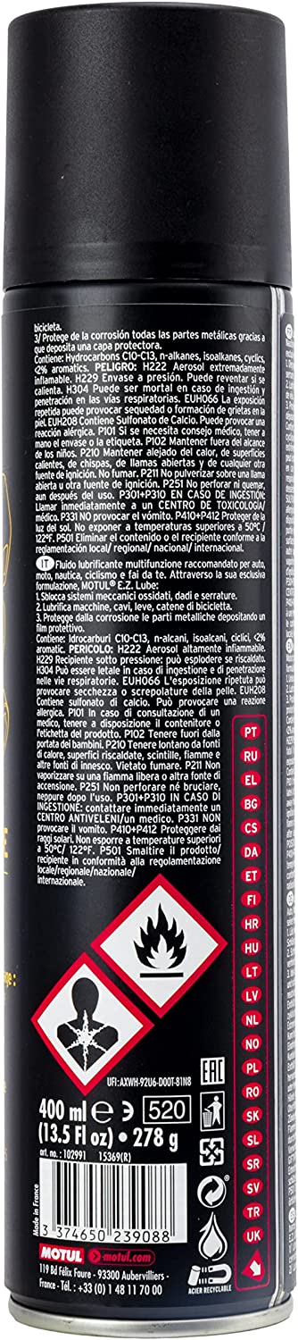 Motul MC Care P4 E.Z. Lube - Lubrificante multiuso 400 ml