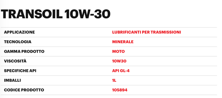 Olio motori TRANSOIL 10W-30 1L - Motul